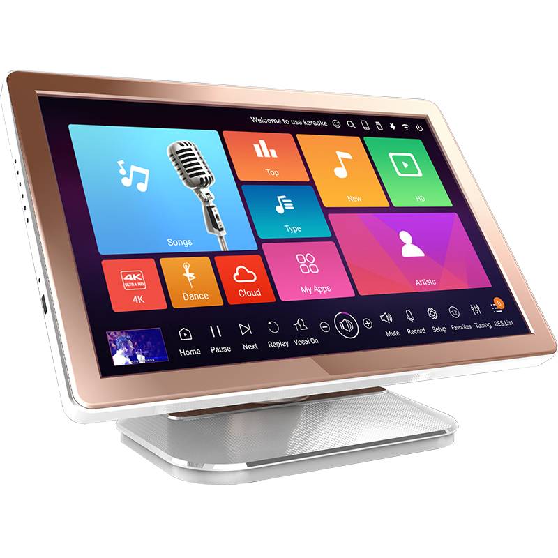 21.5inches karaoke system machine hdd jukebox player portable all-in-one singing videoke
